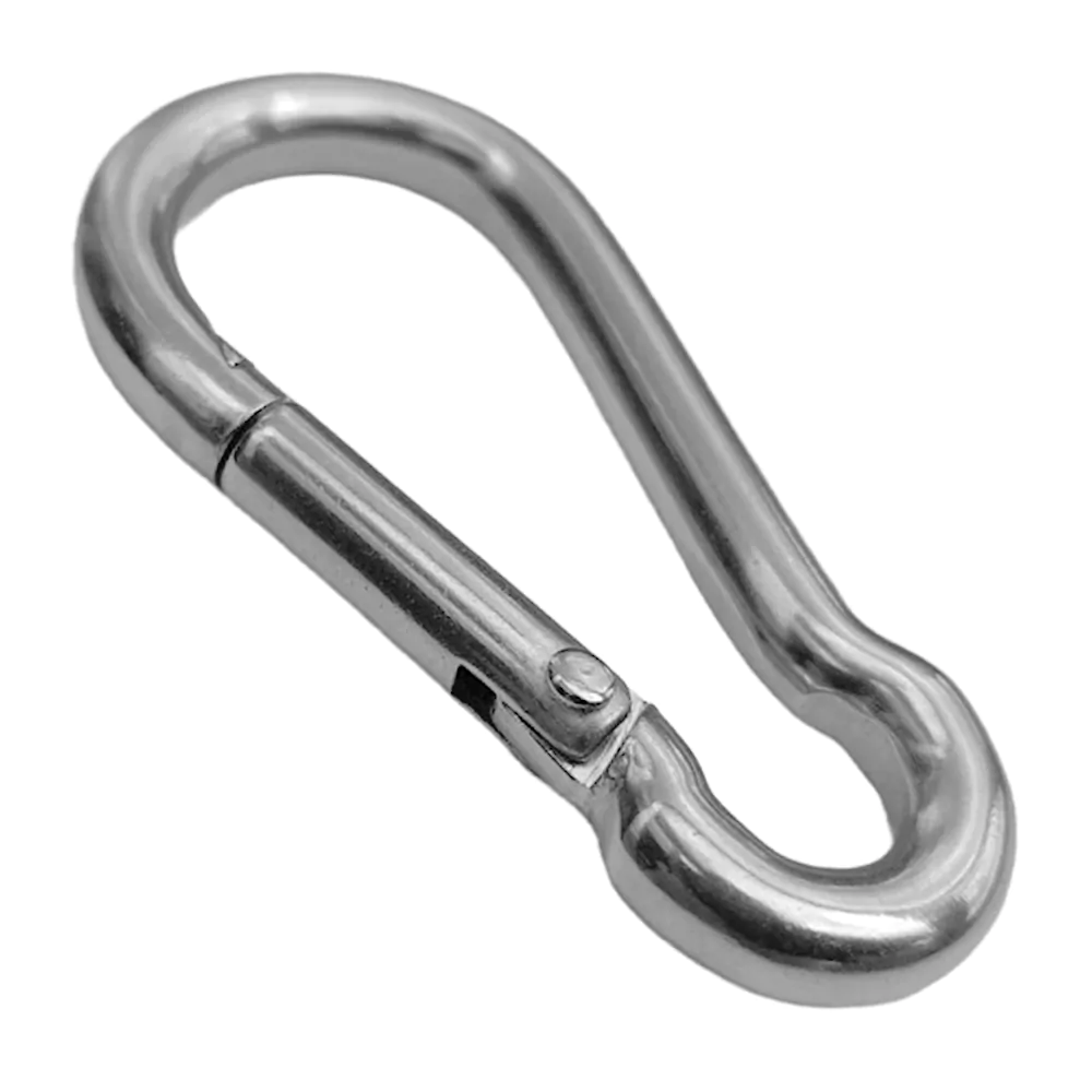 Karabijnhaak, 80x8 mm, V4A