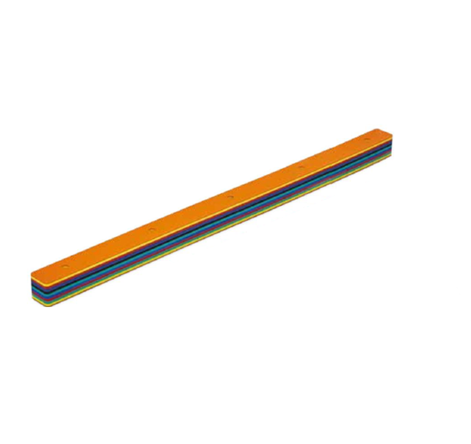 Rechthoekige balk met 5 gaten Ø 30 mm 185 X 10 X 10