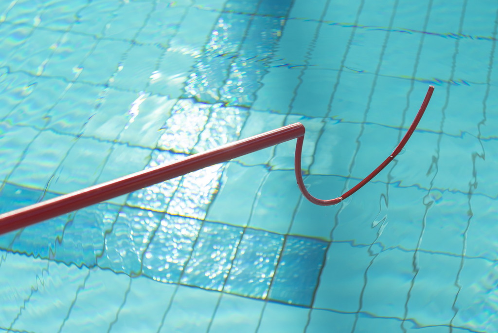 Leshaak aluminium - rood gelakt - 2m