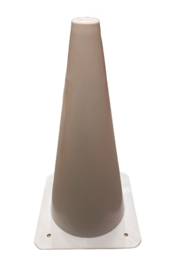 Kegel Wit PVC - 38cm
