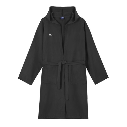 [C98110-09-S] Turbo Microfiber Robe (S, black)