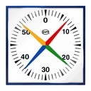 Trainingsklok voor zwembad - 4 wijzers - 100x100cm