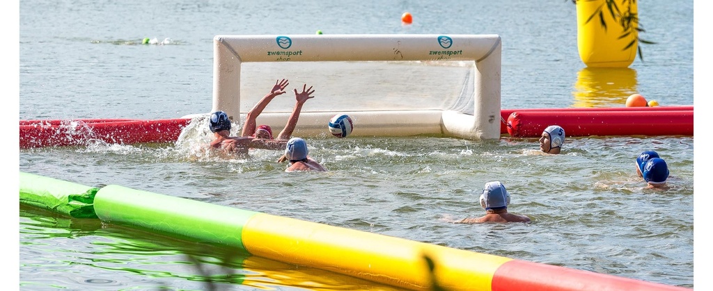 Waterpolo goal - opblaasbaar 2,5x0,8m