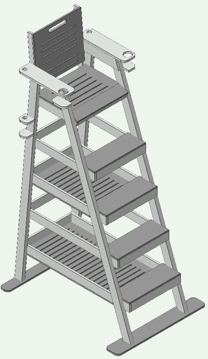 [MPRS4T] Lifeguard chair - 4 steps