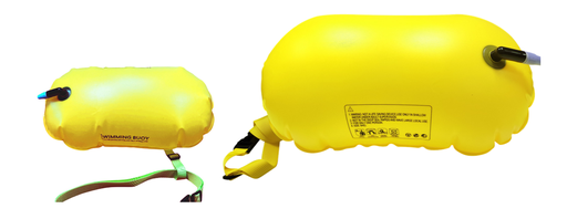Inflatable swim buoy