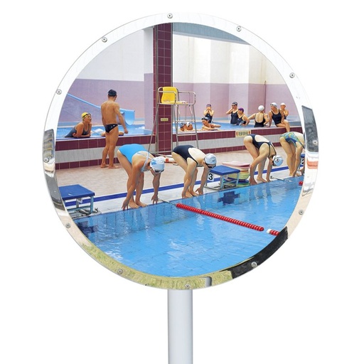 [AQUAMIR6008TI] Ronde spiegel voor buiten gebruik - RVS 600mm