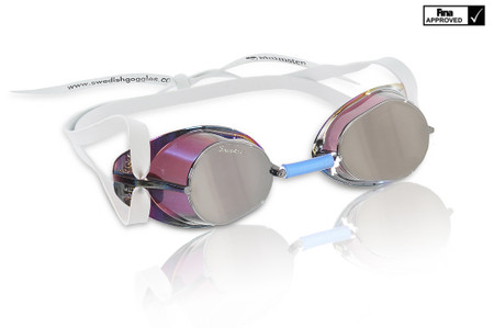 Swedish goggles, mirrored