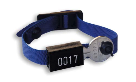 [GOE575] 
Perlon numbered Bracelet