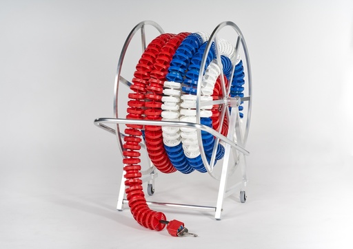 [OL10609] Haspel aluminium voor 25 m 4" lijnen